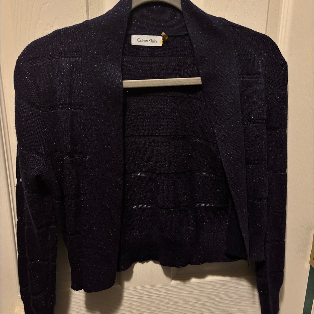 Calvin Klein Women's Dark Blue Cardigan